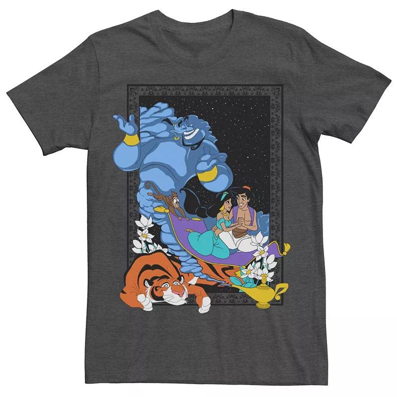 Men's Disney's Aladdin Poster In The Lamp Tee, Size: XL, Grey Heather Product Image