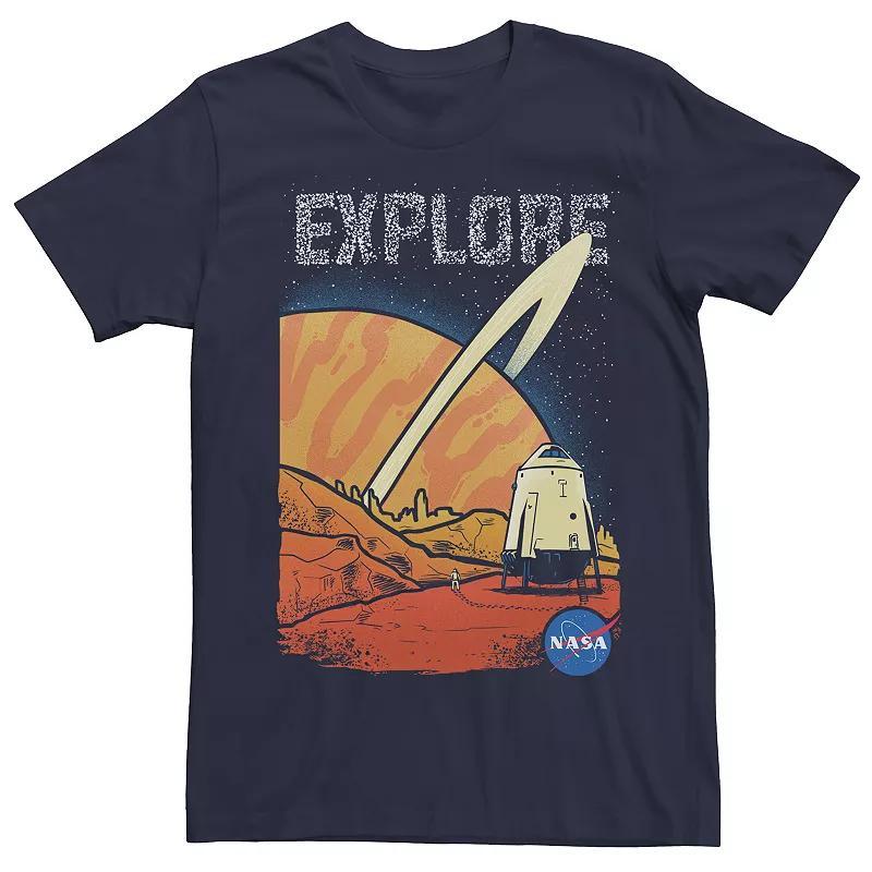 Men's NASA Planet Exploration Tee, Size: Medium, Blue Product Image