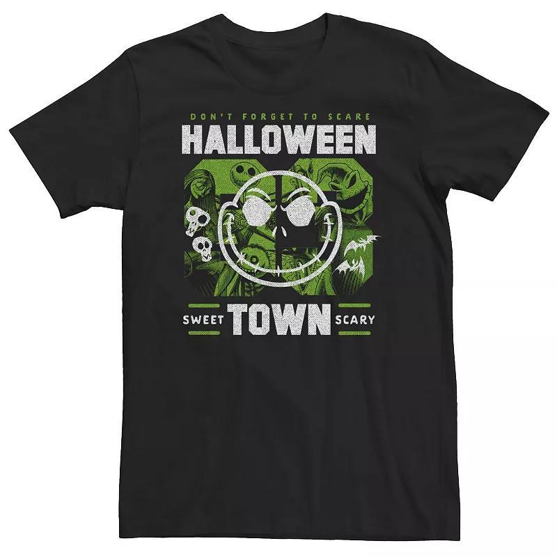 Big & Tall Disney The Nightmare Before Christmas Halloween Town Collage Tee, Men's,  Product Image