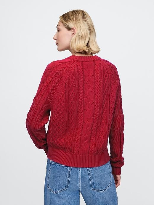 Classic Cable-Knit Sweater Product Image