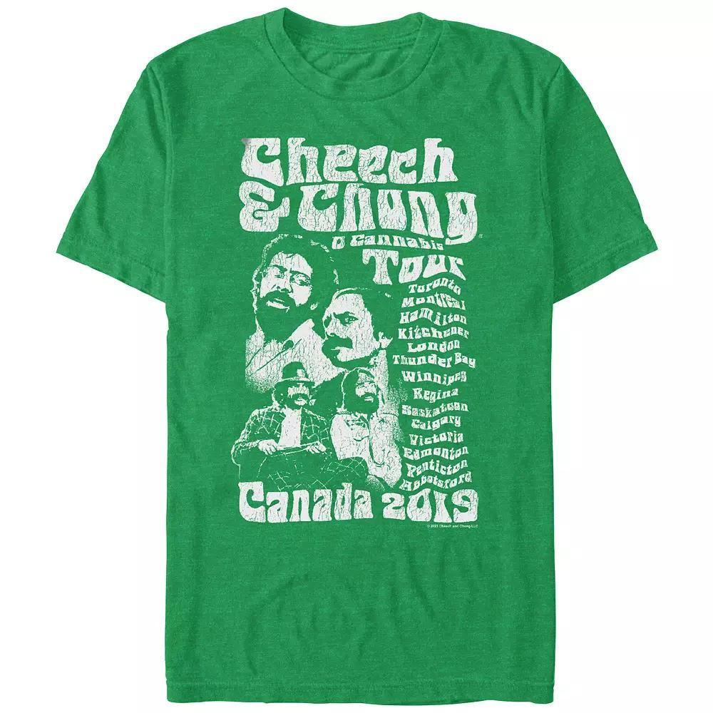 Men's Cheech & Chong Canada Tour Graphic Tee, Size: XXL, Kelly Product Image