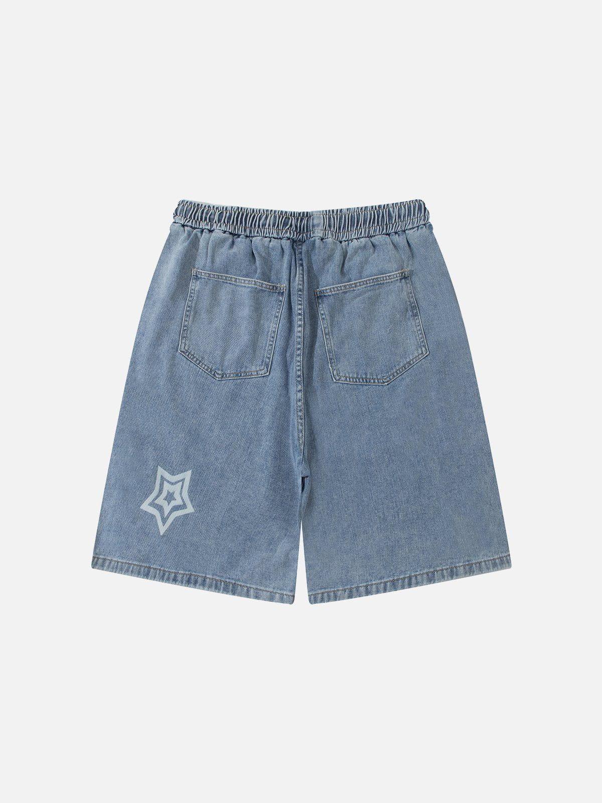 Aelfric Eden Embroidery Star Washed Jorts Product Image