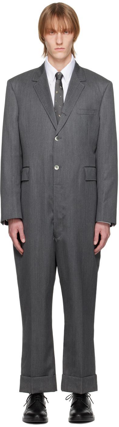 Gray Sport Coat Jumpsuit In 035 Med Grey Product Image