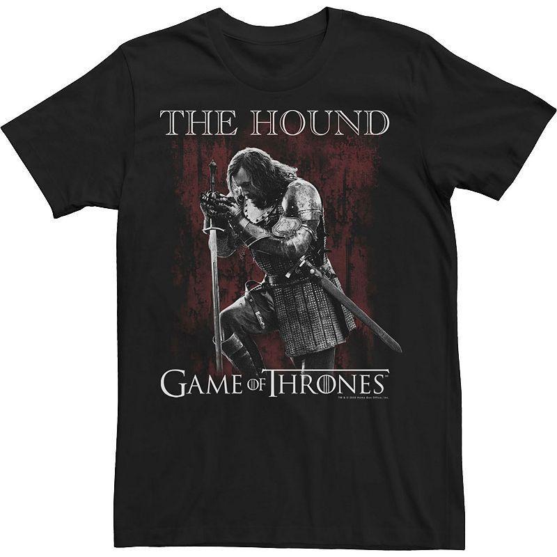 Men's Game Of Thrones The Hound Portrait Tee, Size: 3XL, Black Product Image