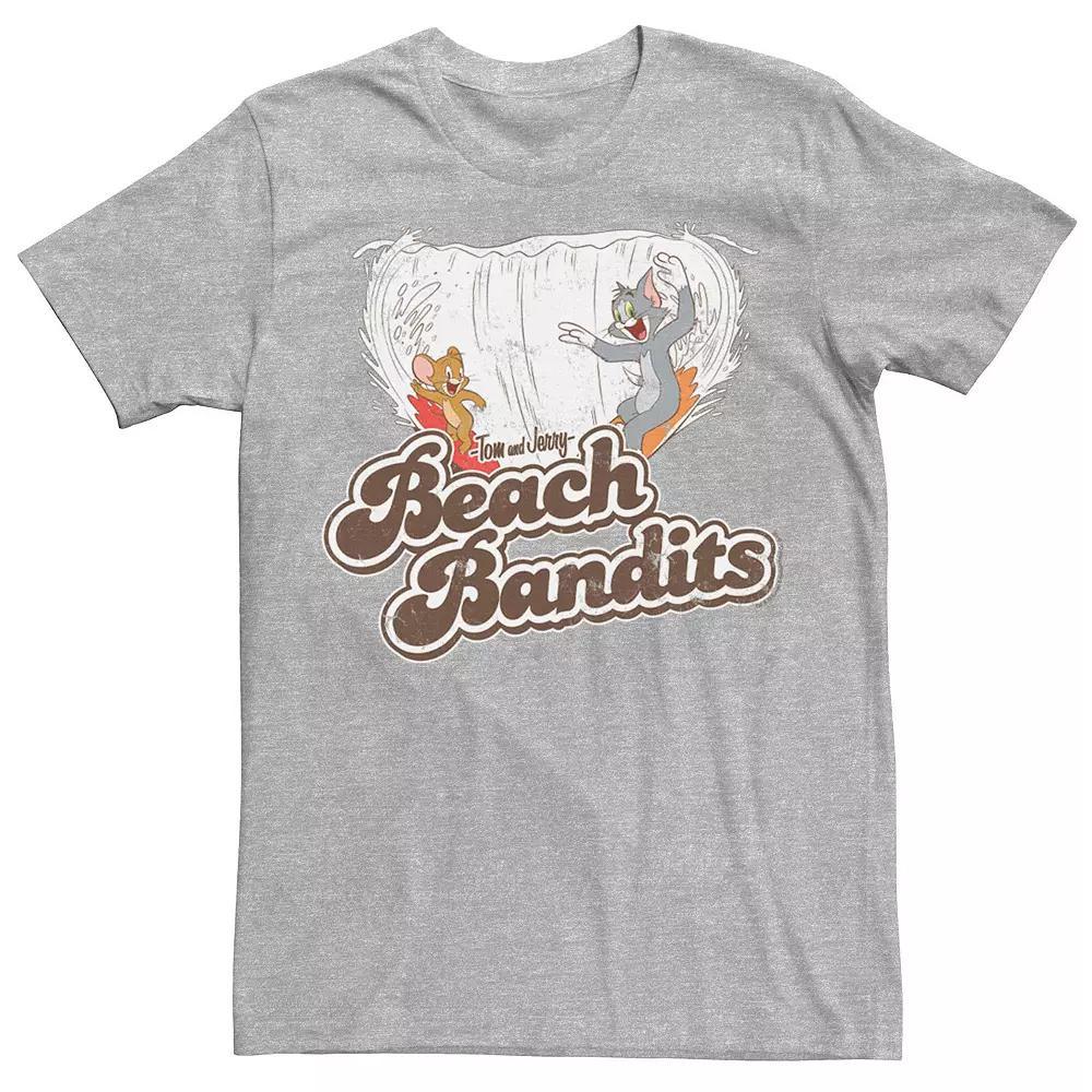 Men's Looney Tunes Tom & Jerry Beach Bandits Distorted Tee,  Product Image