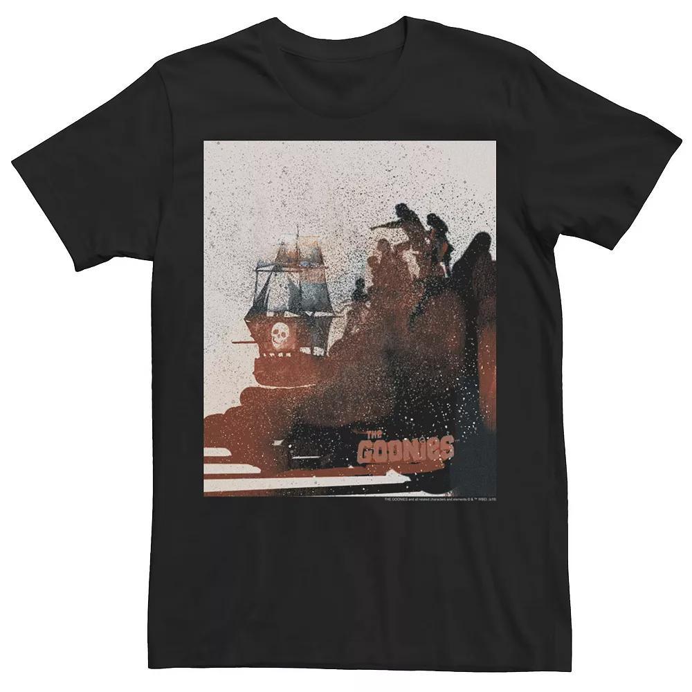 Men's The Goonies Spray Painted Group Shot And Ship Poster Tee,  Product Image