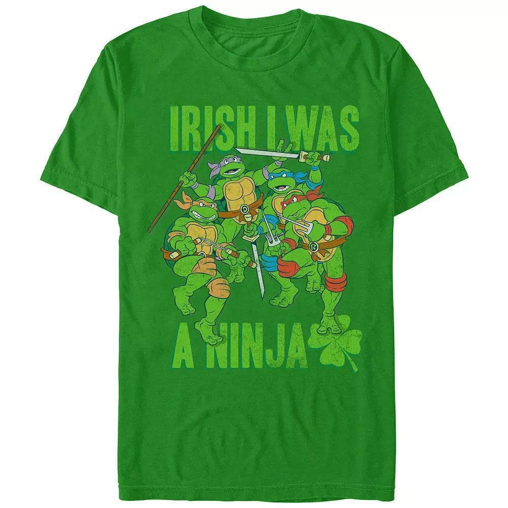 Men's Teenage Mutant Ninja Turtles Irish I Was A Ninja Graphic Tee, Size: XL, Kelly Product Image