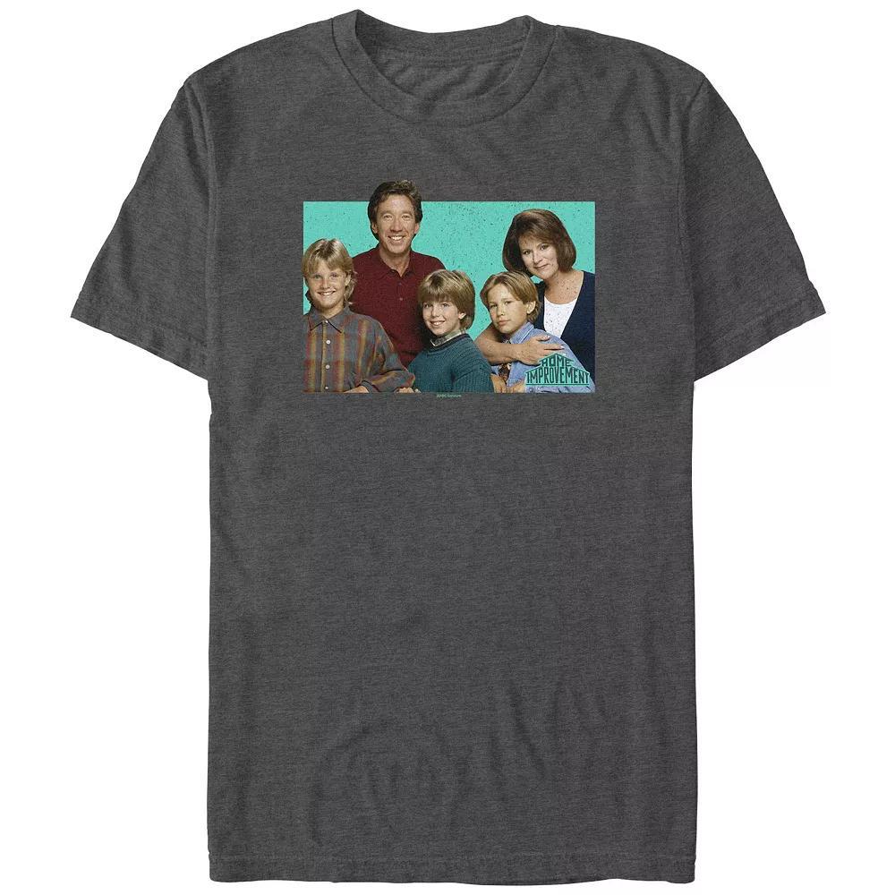 Men's Home Improvement Taylor Family Portrait Graphic Tee, Size: Small, Grey Heather Product Image