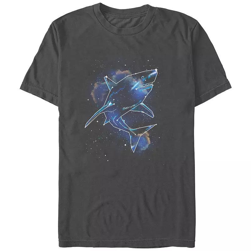 Men's Shark Galaxy Graphic Tee, Size: XS, Blue Product Image