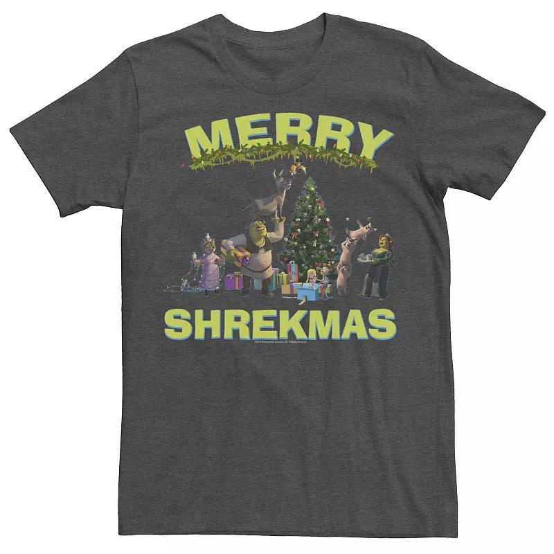 Men's Shrek Group Shot Friends Merry Shrekmas Tee,  Product Image