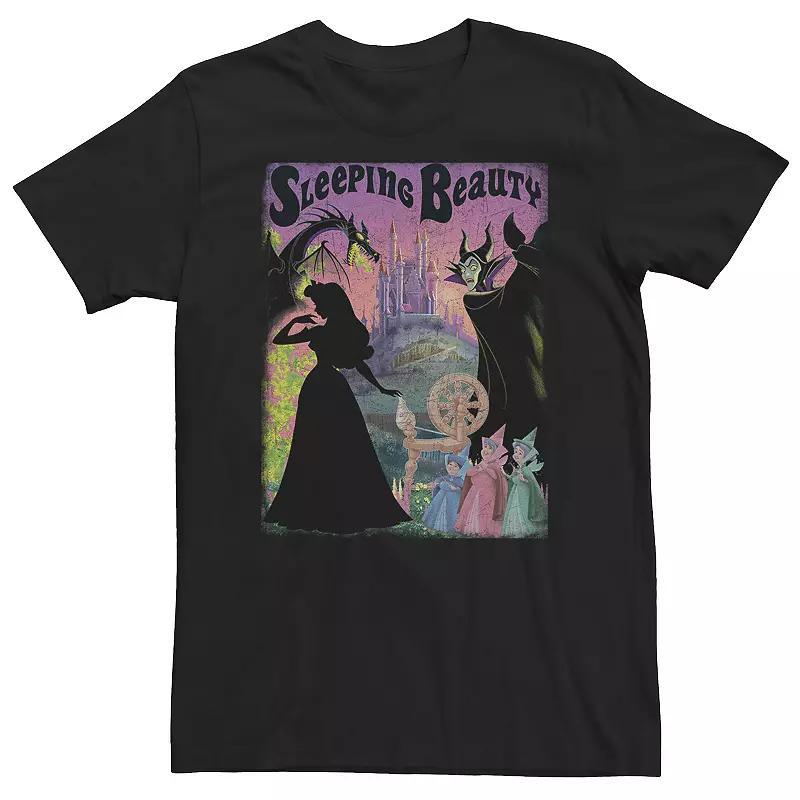 Big & Tall Disney Sleeping Beauty Aurora Maleficent Poster Tee, Men's, Size: 4XL, Athletic Grey Product Image