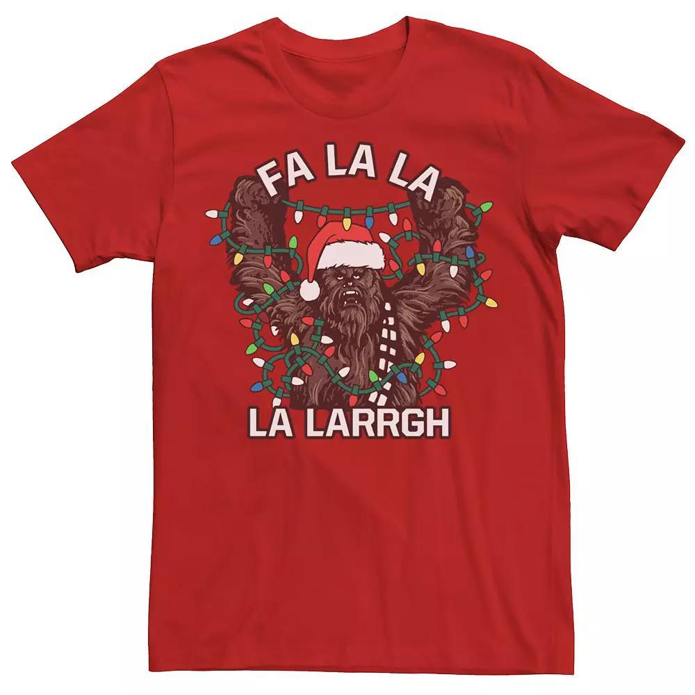 Men's Star Wars Christmas Chewie Fa La La La Larrgh Tee,  Product Image
