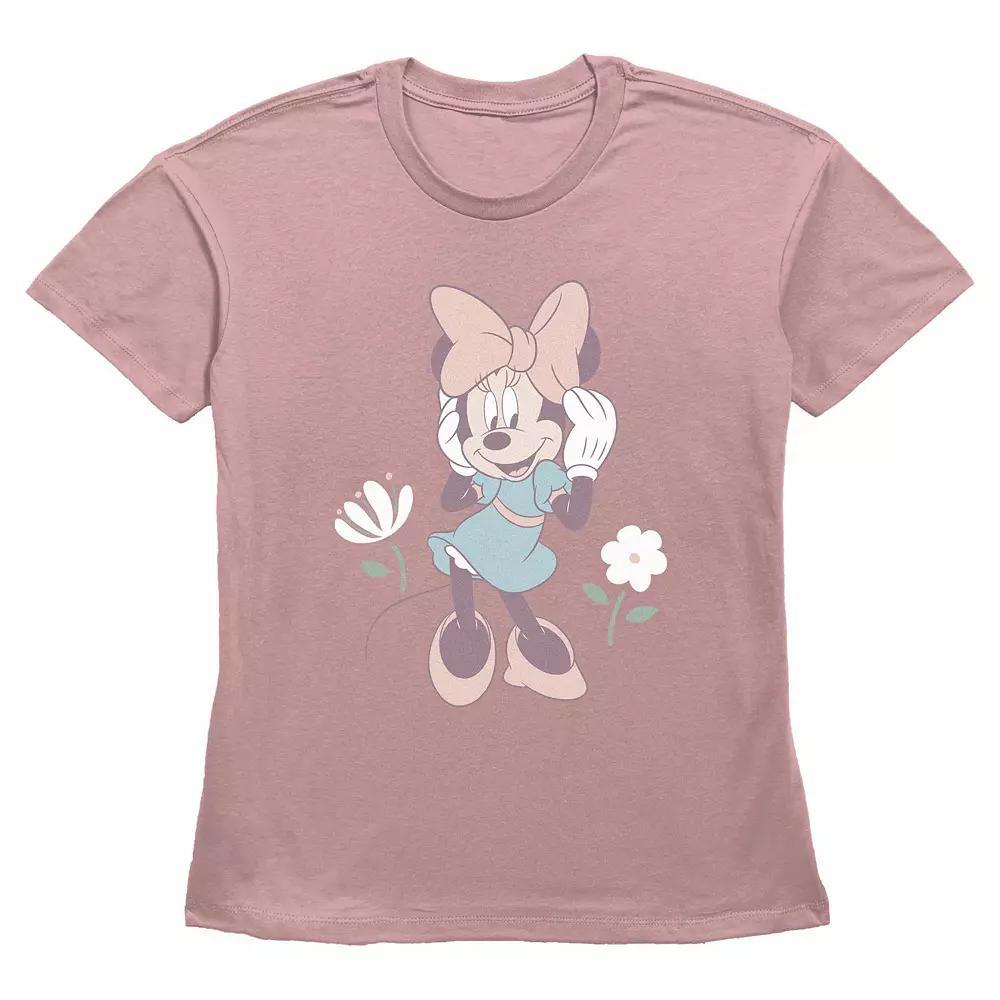 Disney's Minnie Mouse Spring Lady Women's Graphic Tee, Size: XS, Desert Pink Product Image