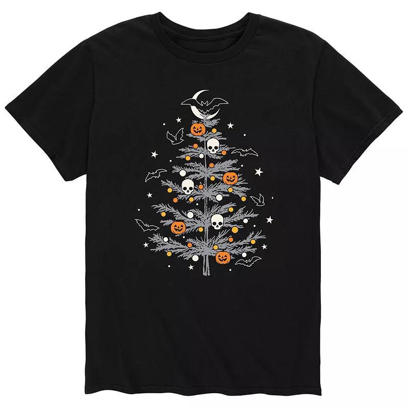 Men's Halloween Christmas Tree Tee, Size: XXL, Black Product Image