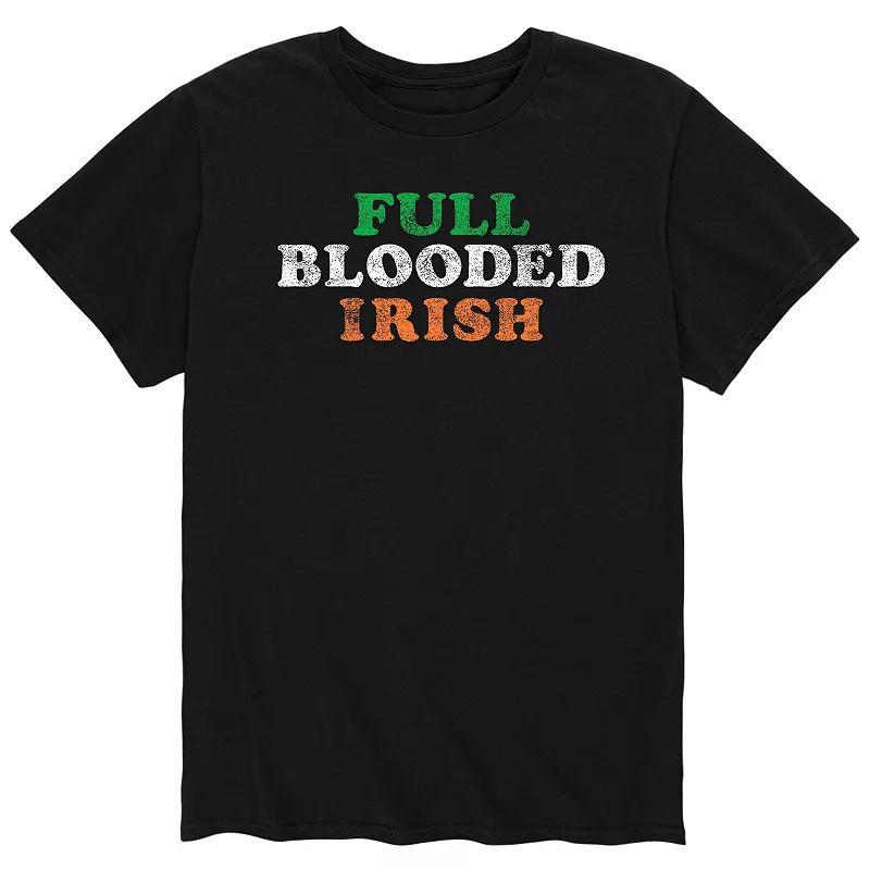 Men's Full Blooded Irish Tee, Size: Small, Black Product Image