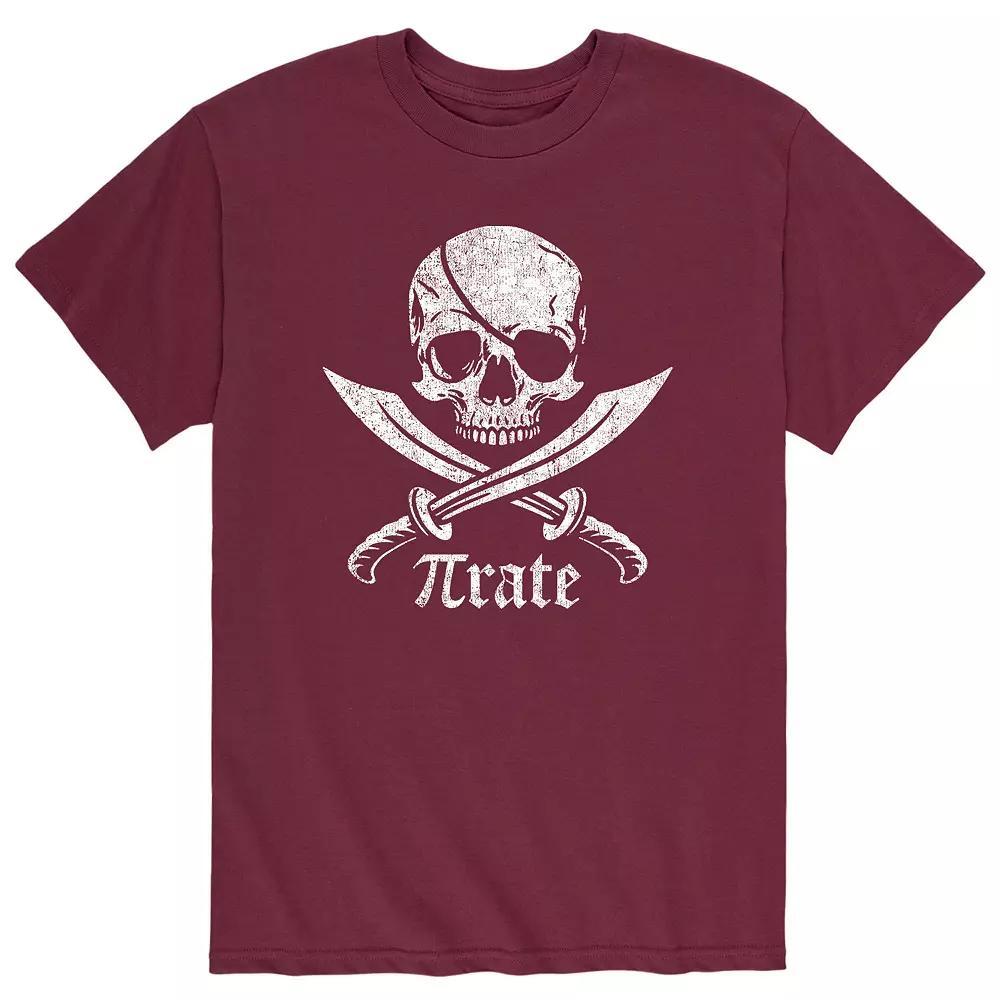 Men's Pirate Skull Tee, Size: Large, Black Product Image