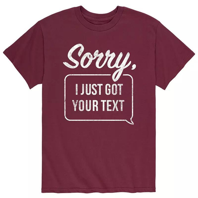 Men's Just Got Your Text Tee,  Product Image