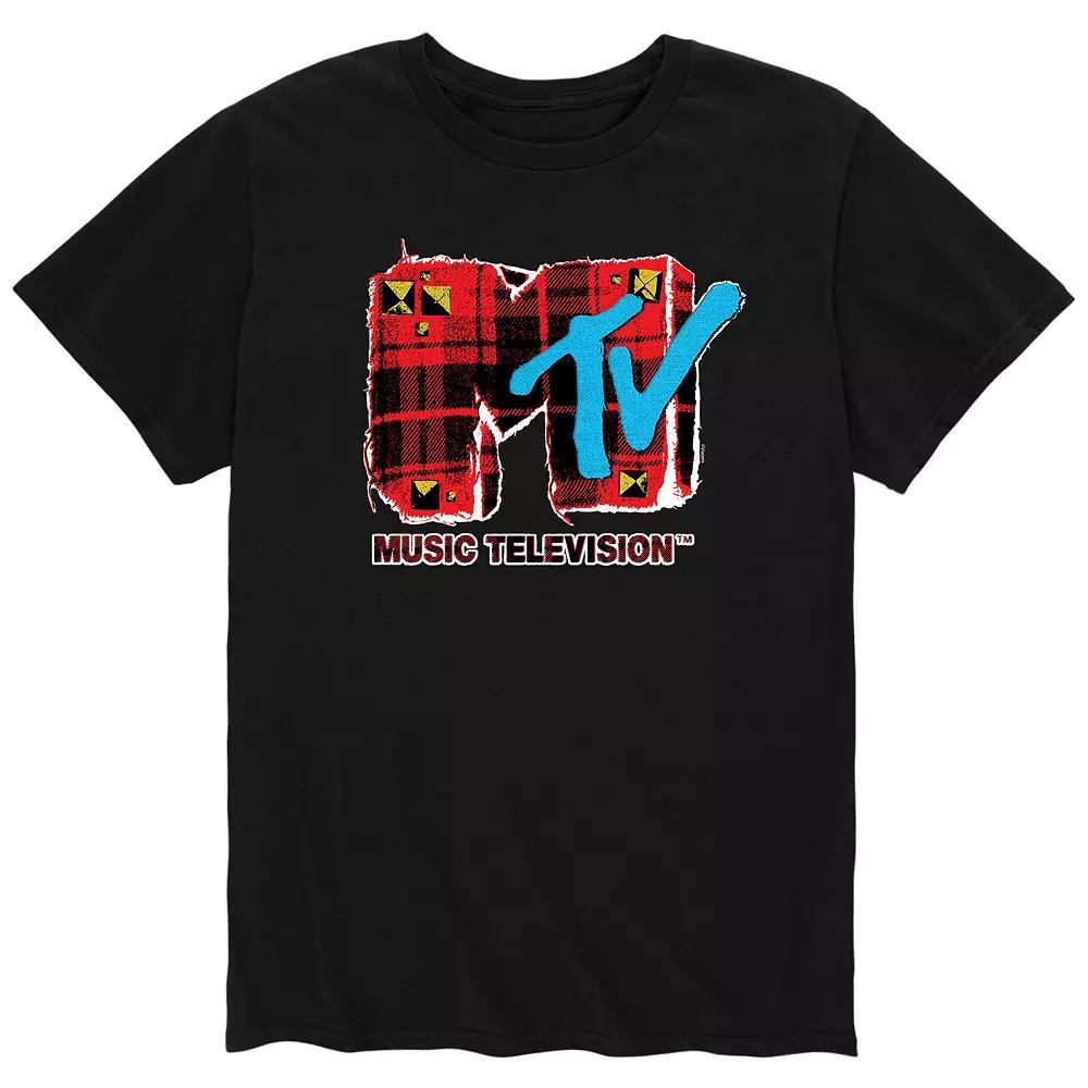 Men's MTV Grunge Plaid Tee,  Product Image