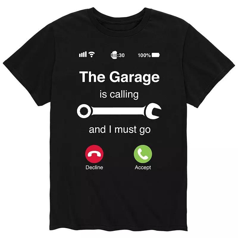 Men's The Garage Is Calling Tee, Size: Small, Gray Product Image