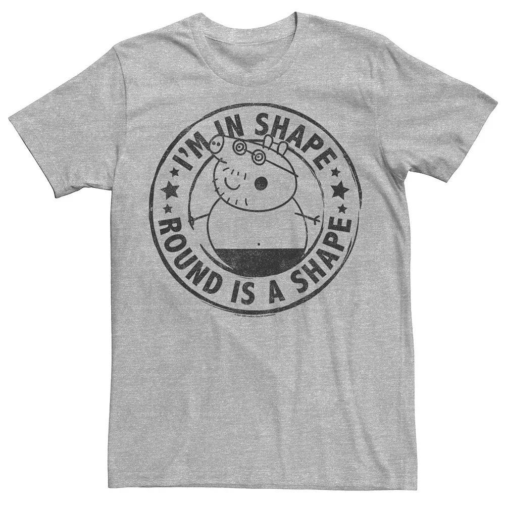 Men's Peppa Pig Father's Day Round Is A Shape Daddy Pig Circle Tee,  Product Image
