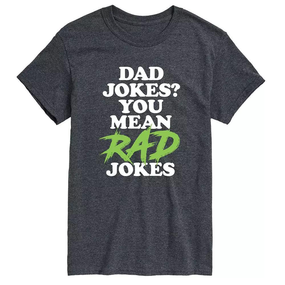 Men's Rad Dad Jokes Tee, Size: XL, Gray Product Image