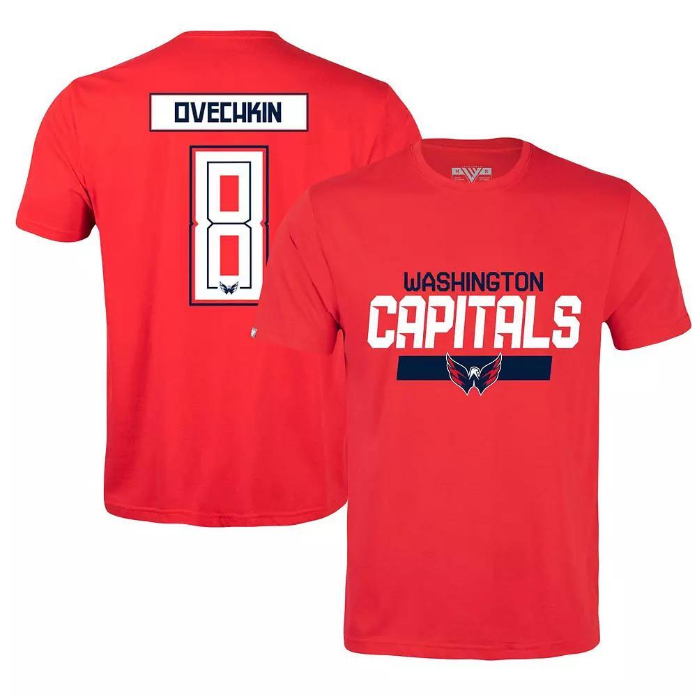 Men's Levelwear Alexander Ovechkin Red Washington Capitals Richmond Player Name & Number T-Shirt,  Product Image