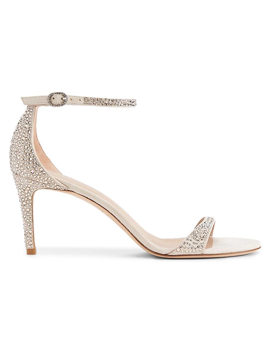 Stuart Weitzman Womens Nudist Shine 75 Embellished Sandals Product Image