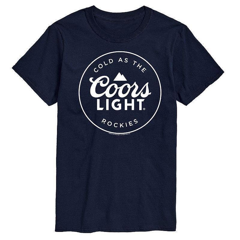 Big & Tall Coors Light Cold As The Rockies Graphic Tee, Men's, Size: 4XB, Blue Product Image