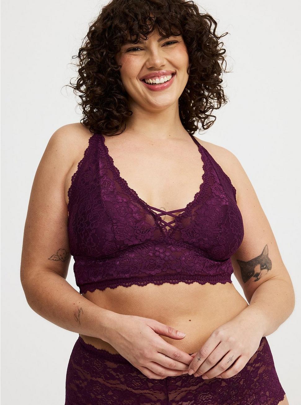 Lightly Lined Lace Bralette Product Image
