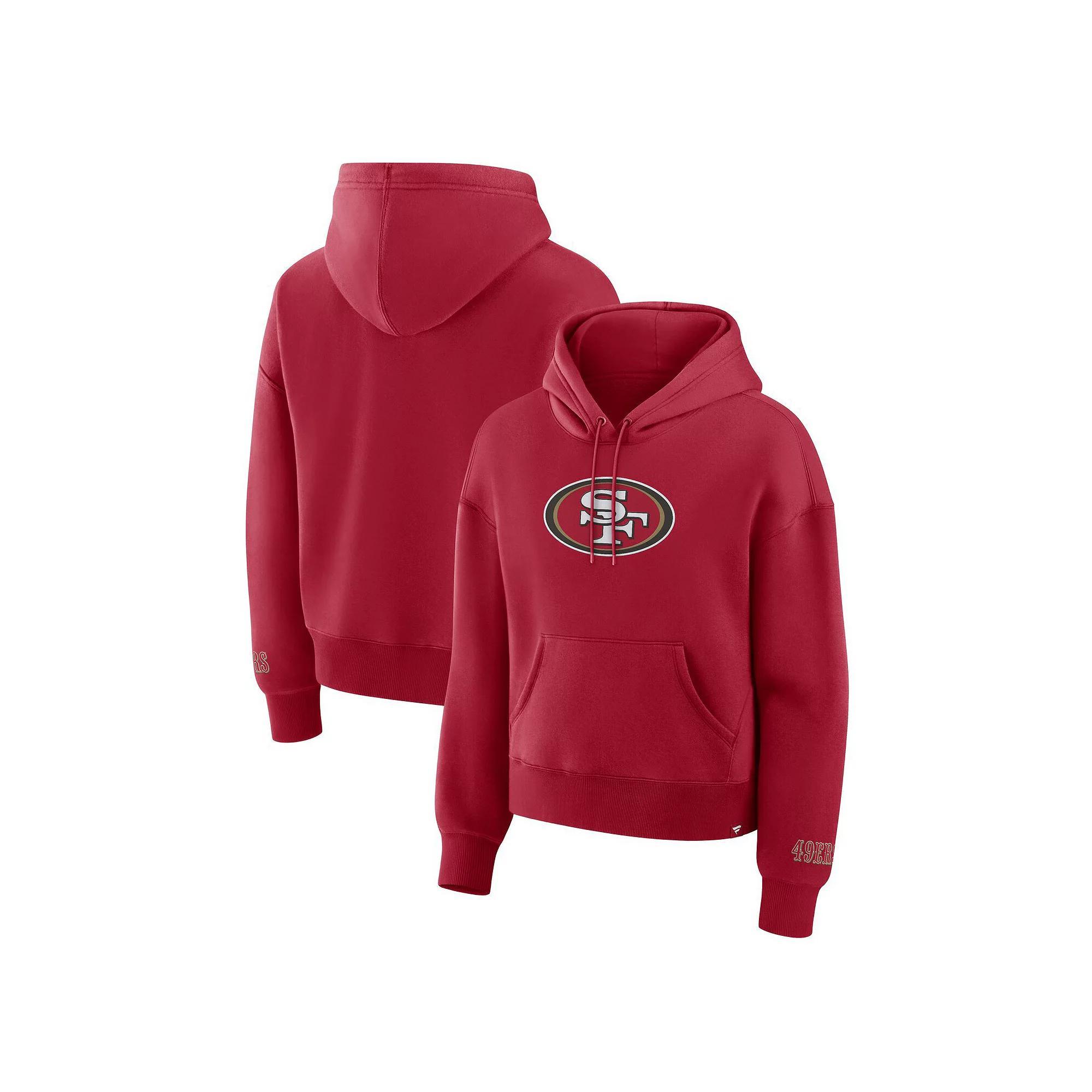 Women's Fanatics Scarlet San Francisco 49ers Legacy Fleece Pullover Hoodie,  Product Image