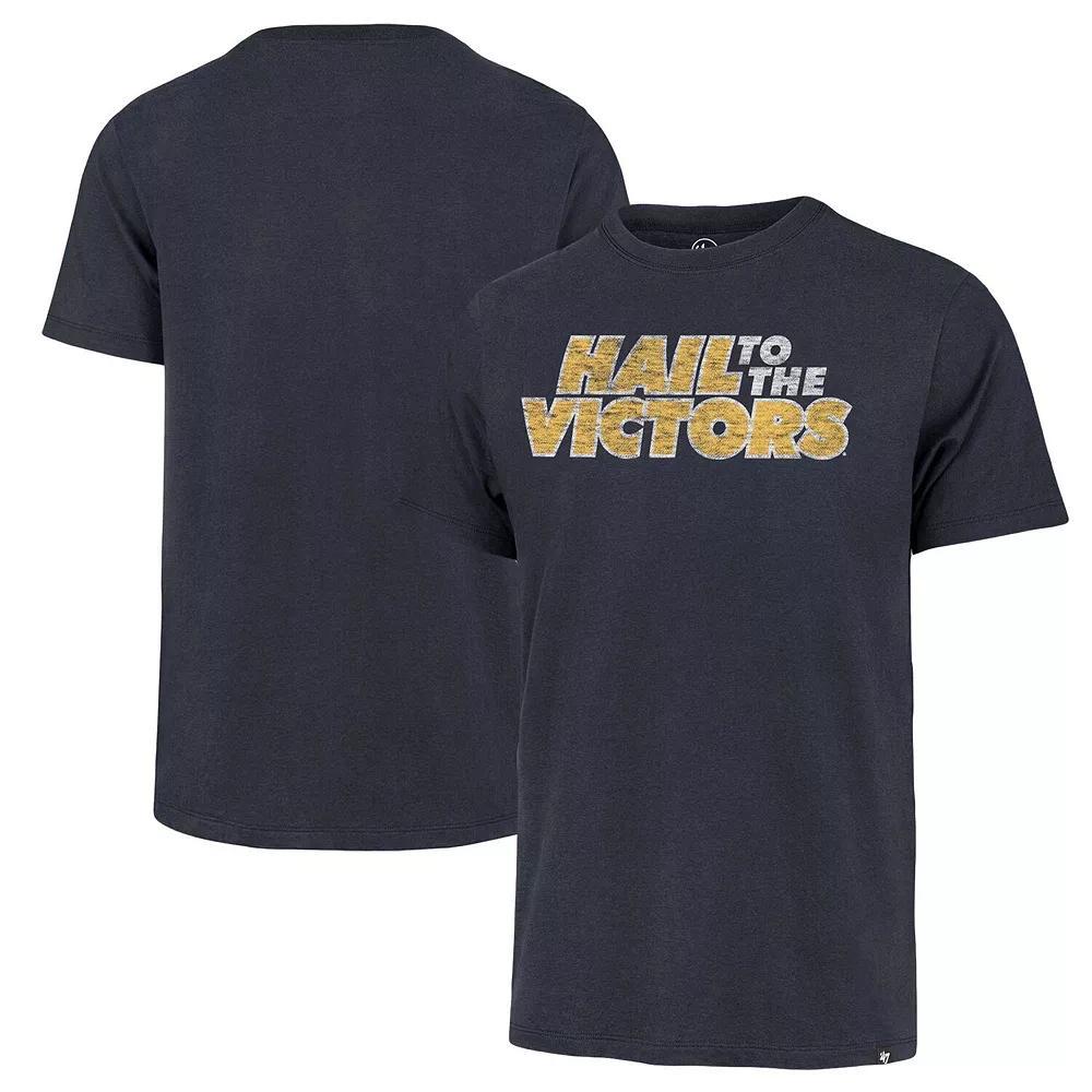 Men's '47 Navy Michigan Wolverines Article Franklin T-Shirt, Size: Large, Blue Product Image