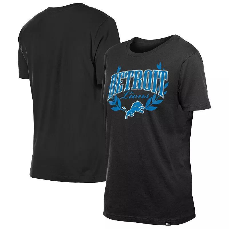 Women's New Era Black Detroit Lions 2025 NFL Draft T-Shirt, Size: 2XL Product Image