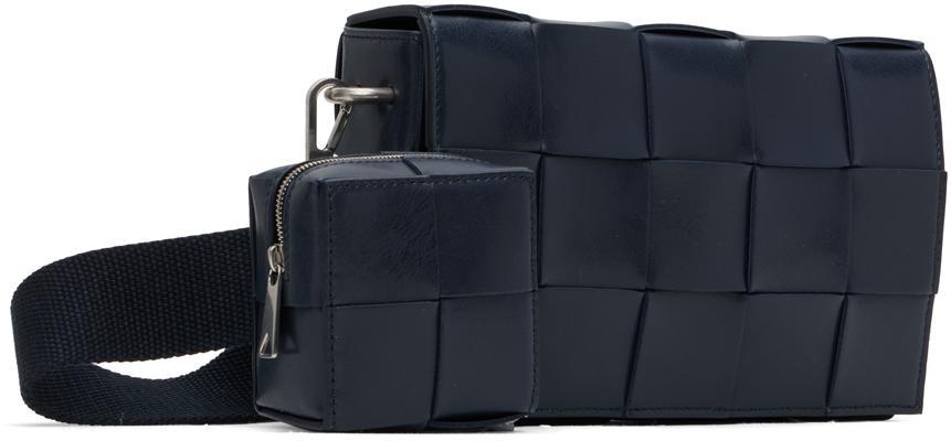 BOTTEGA VENETA Navy Cassette Bag In 8838-space-silver Product Image