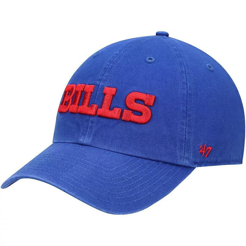 Men's '47 Royal Buffalo Bills Clean Up Script Adjustable Hat, Blue Product Image