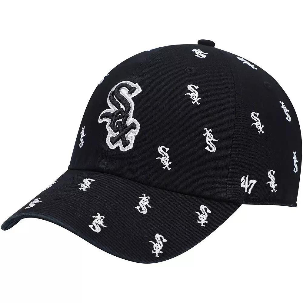 Women's '47 Black Chicago White Sox Confetti Clean Up Adjustable Hat Product Image