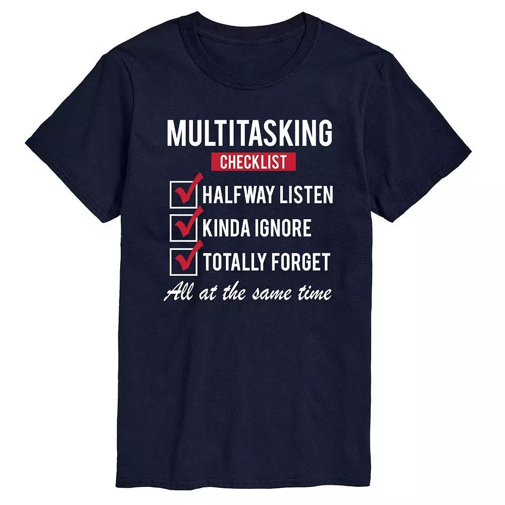Big & Tall Multitasking Checklist Tee, Men's,  Product Image