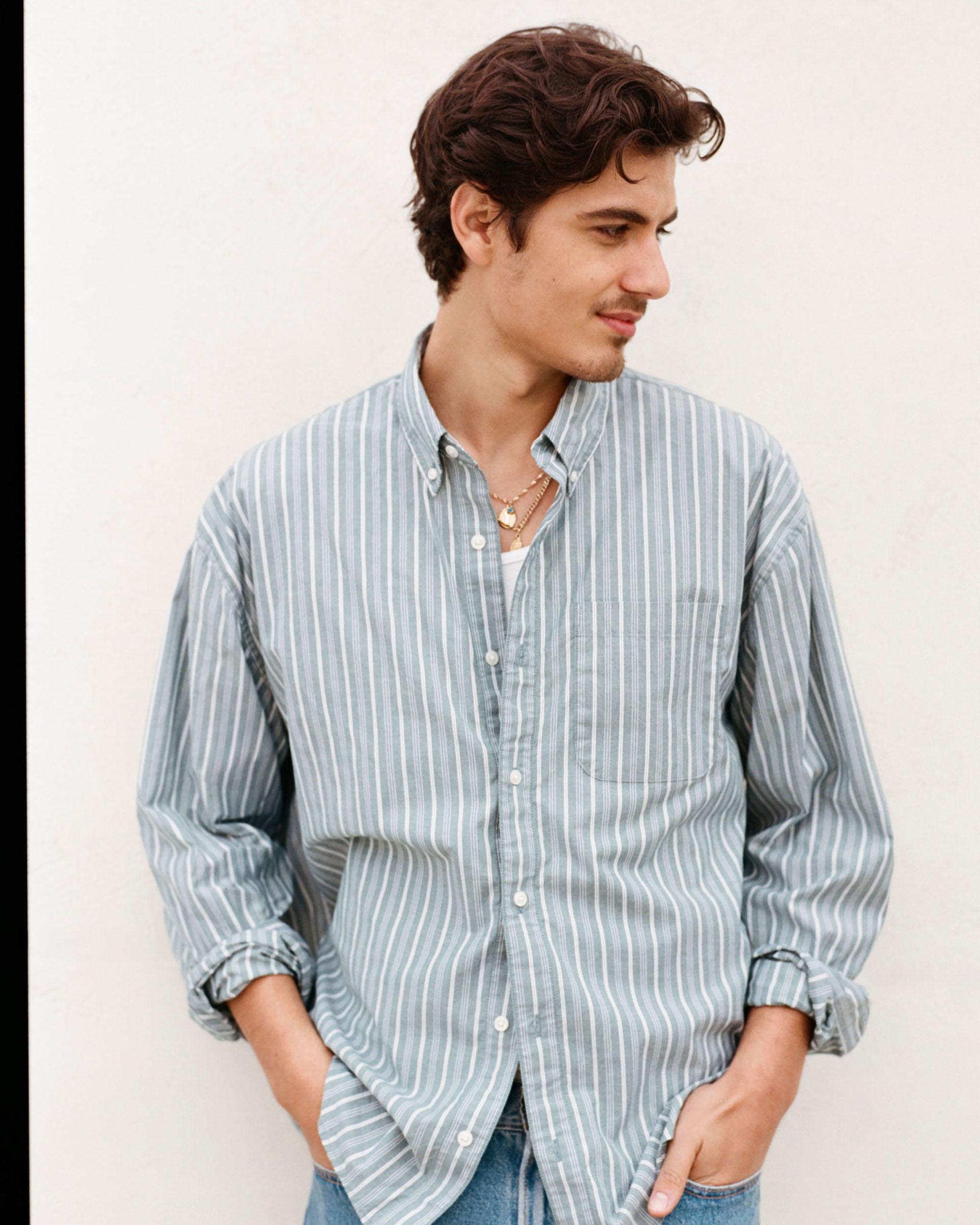 Poplin Button-Up Shirt Product Image