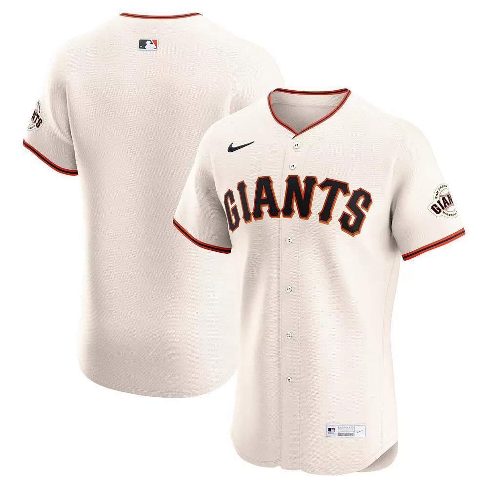 Men's Nike Cream San Francisco Giants Home Elite Jersey, Size: 44, Beige Product Image
