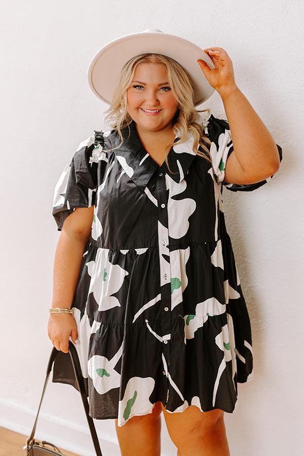 Countryside Cafe Floral Mini Dress Curves Product Image