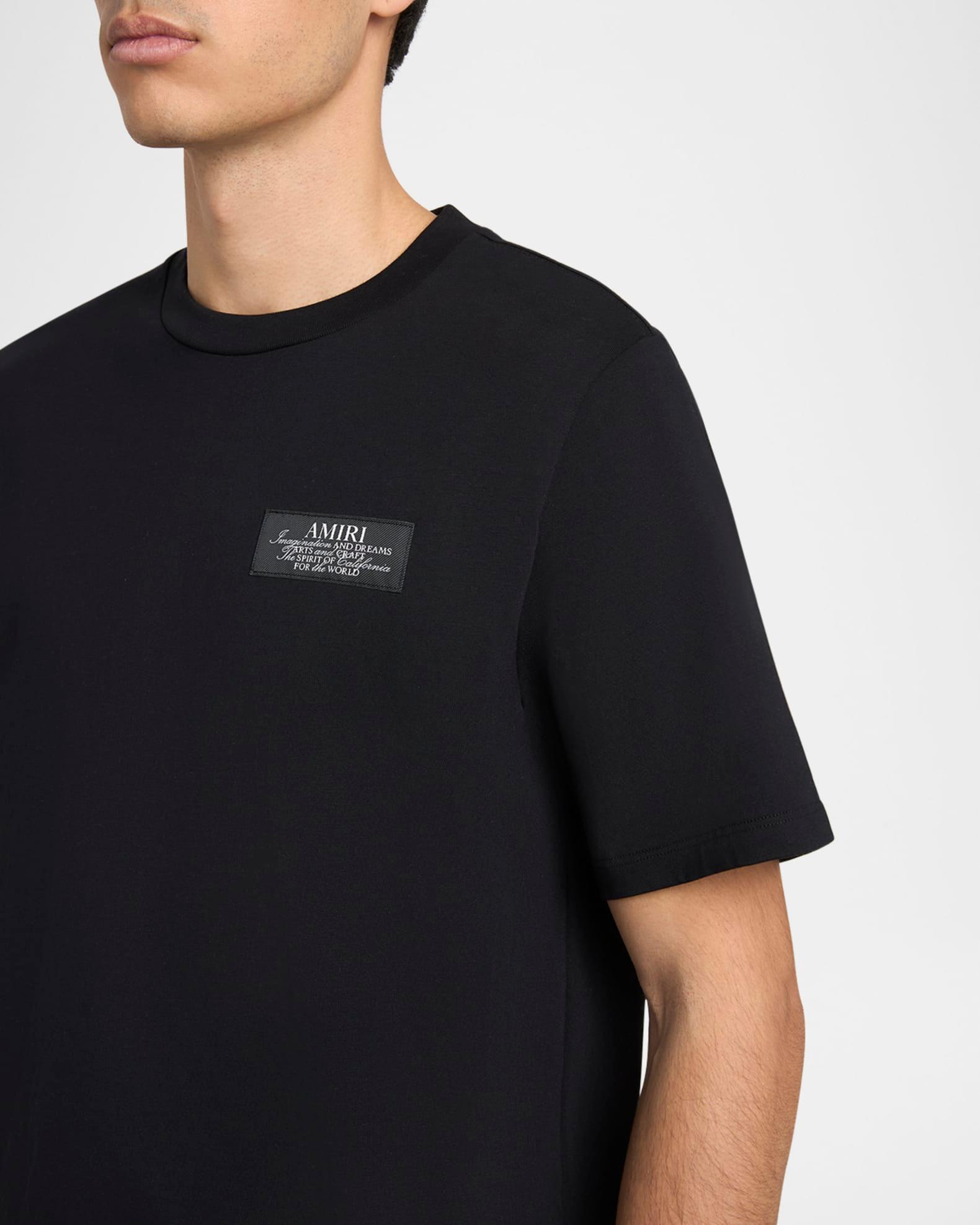 Mens Spirit Logo Cotton Crewneck T-Shirt Product Image