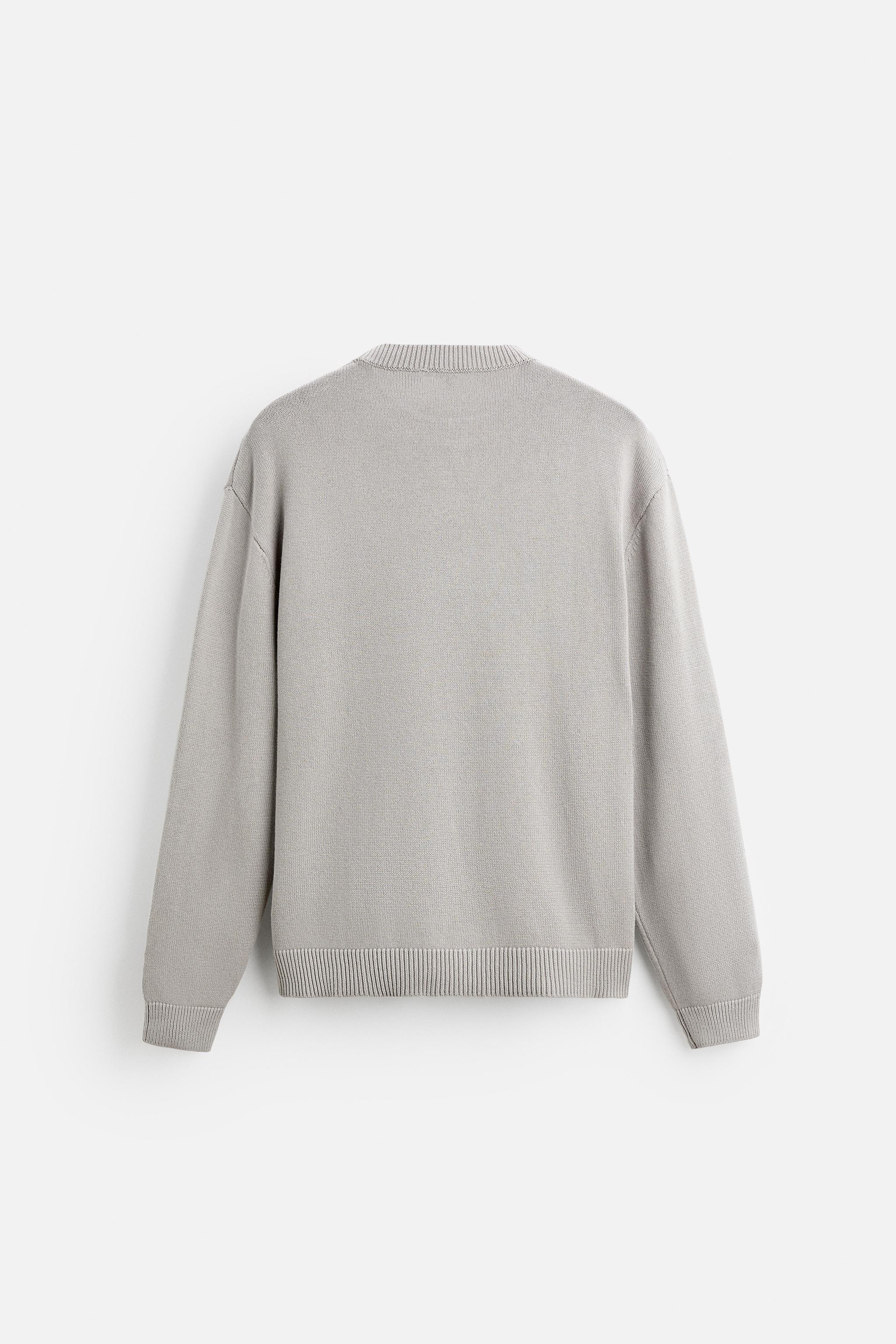 TEXTURED COTTON SWEATER Product Image