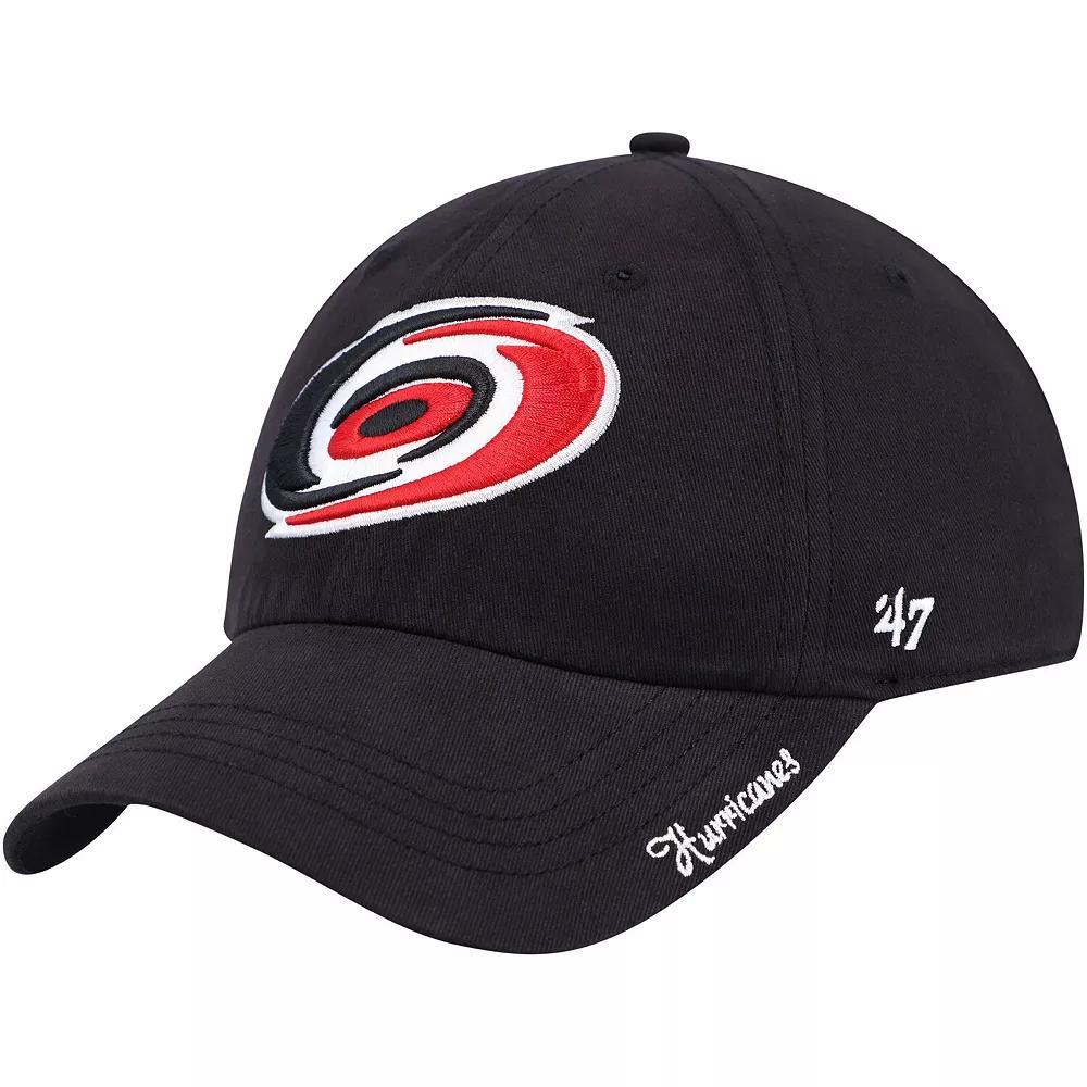 Women's  '47  Black Carolina Hurricanes Miata Clean Up Adjustable Hat Product Image