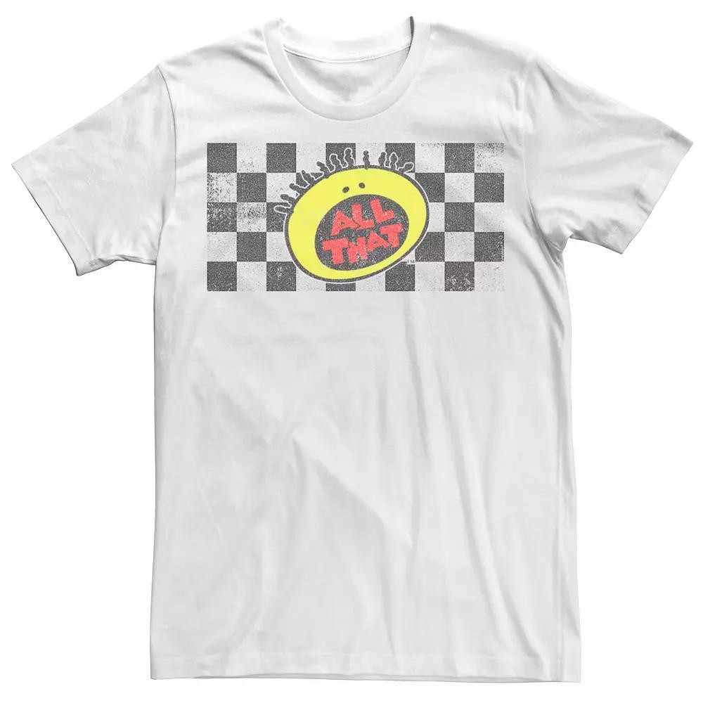 Men's Nickelodeon All That Classic Checkered Logo Tee,  Product Image