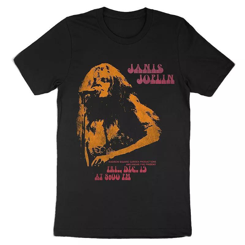 Men's Janis Joplin Madison Square Garden Tee, Size: Medium, Black Product Image