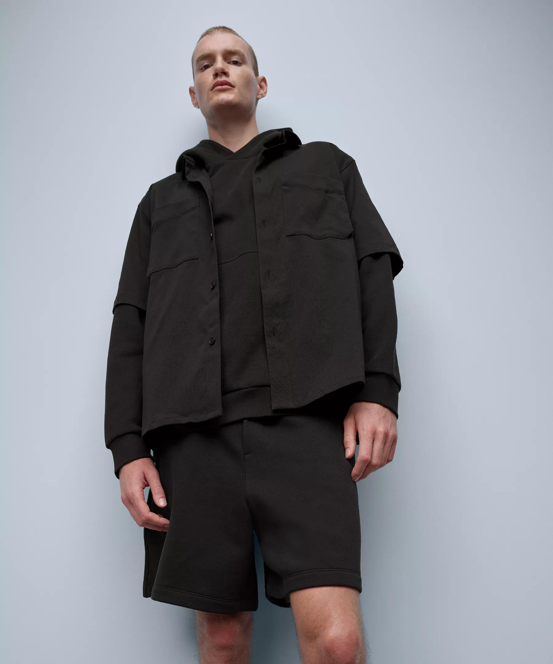 Relaxed-Fit Short Sleeve Button-Up Shirt Product Image