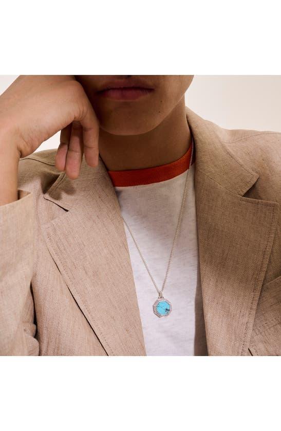 JOHN HARDY Octagon Pendant Necklace In Turquoise Product Image