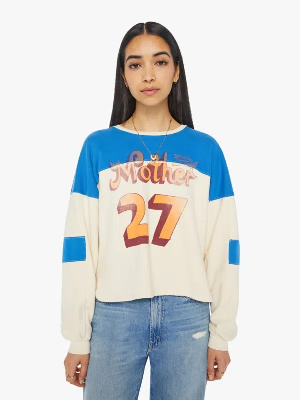 MOTHER The Champ Pull Over 27 Shirt In White Product Image