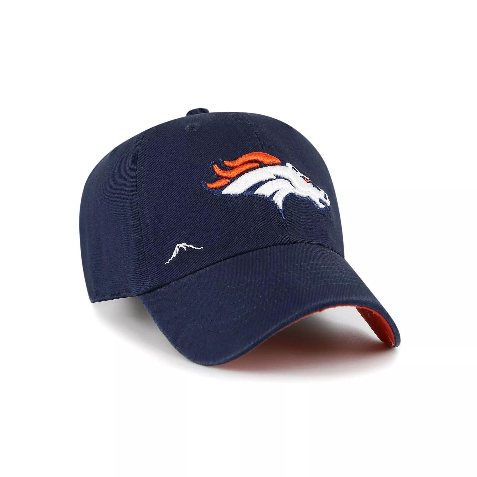 Women's '47  Navy Denver Broncos Confetti Icon Clean Up Adjustable Hat, Blue Product Image