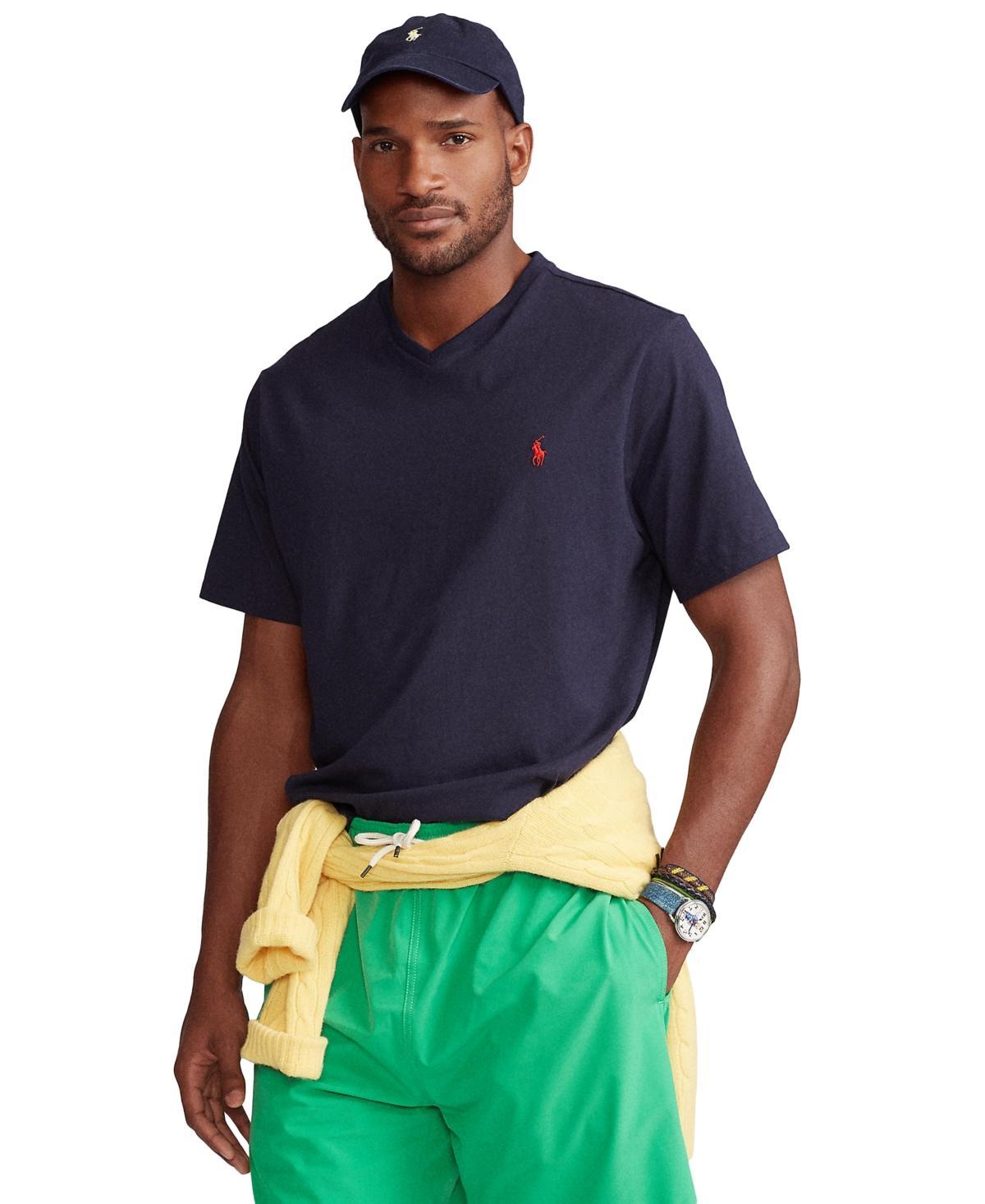 Polo Ralph Lauren Big  Tall Classic Fit Short Sleeve Cotton Jersey V-Neck T Product Image