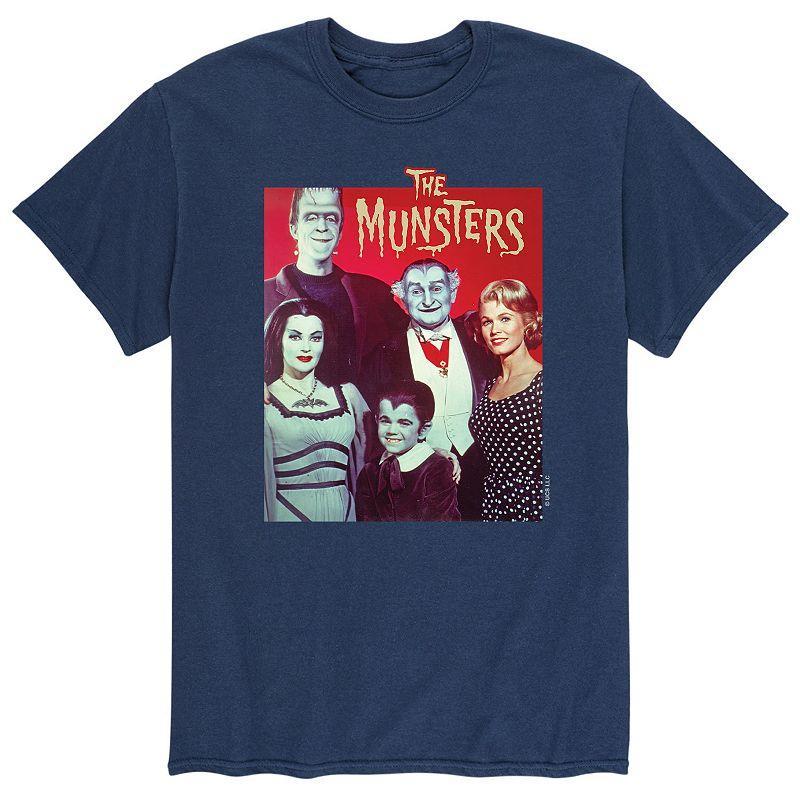 Men's The Munsters Portrait Tee, Size: XL, Blue Product Image